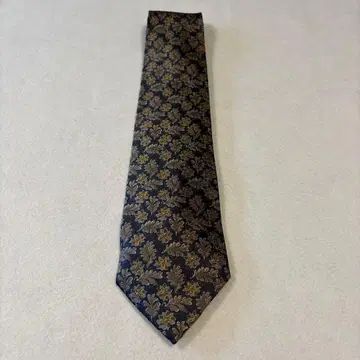레노마 꽃무늬 넥타이 네이비/골드