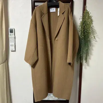 e.n. evernavy 카멜 롱 코트 M