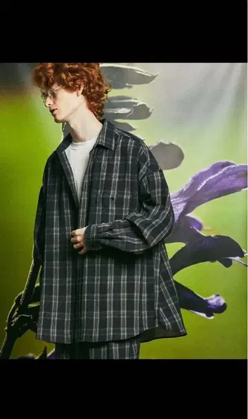 메종 스페셜 긴팔 체크 셔츠