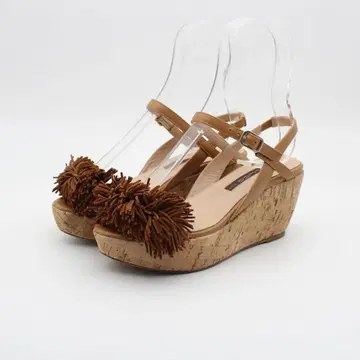 펠리코 서니 천연 가죽 웨지 샌들(35) 새상품급