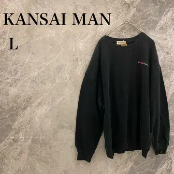 [컨디션 최상] KANSAI MAN 남성용 트레이닝복 L 블랙 로고 자수