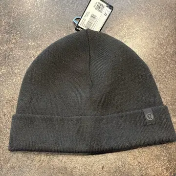 룰루레몬 블랙 니트 모자 비니