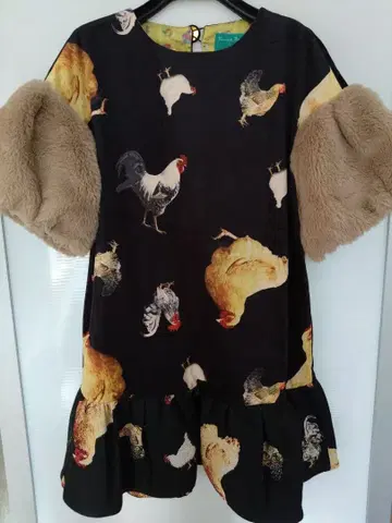 새상품 언로지컬 포엠 Unlogical Poem 닭 원피스