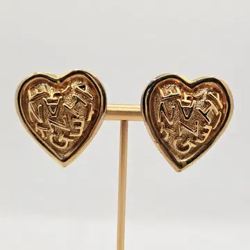 ANNE CHEZ 빈티지 하트 귀찌 골드