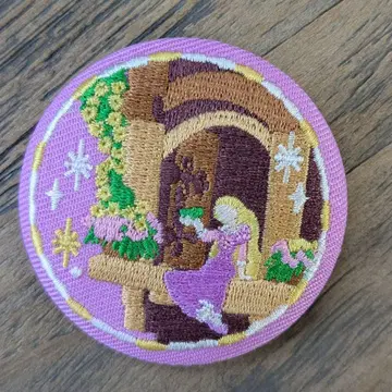 라푼젤 자수 핀 배지 디즈니 자수 캔뱃지