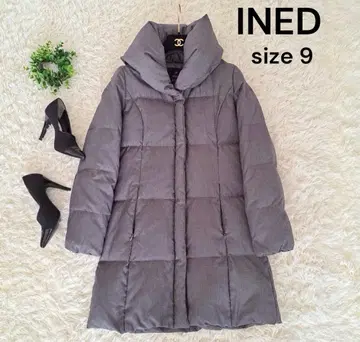 새상품급 이네드 다운 자켓 그레이 다운 레이온 다운 파카 38