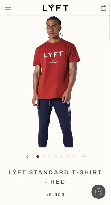 [ 미사용 새상품 ] LYFT 스탠다드 T셔츠 - 레드