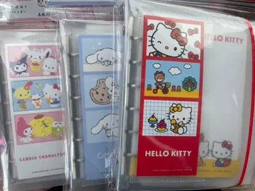 산리오 씰 수첩 리필 10매 포함 3세트 시나모롤 키티 올스타