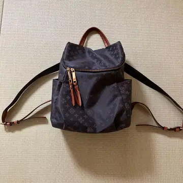 러셋/네이비 나일론 백팩 중형