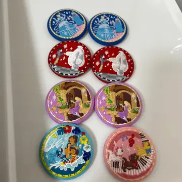 디즈니 자수 캔뱃지 신데렐라 베이맥스 라푼젤 스티치