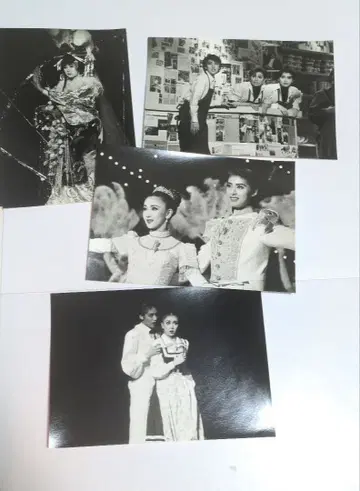 다카라즈카 아마미 유키 마노 카요 흑백 사진 4장