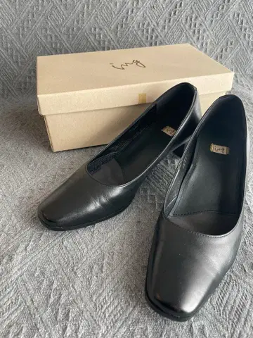 이세탄 구매 ing 천연 가죽 블랙 23.5EEE