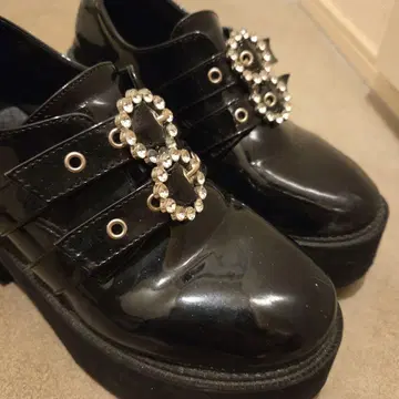 BUBBLES 더블 버클 신발 40