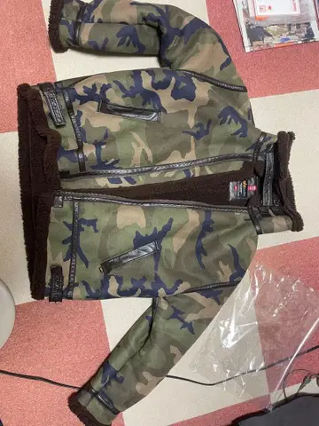 ALPHA 카모플라쥬 밀리터리 자켓 4L