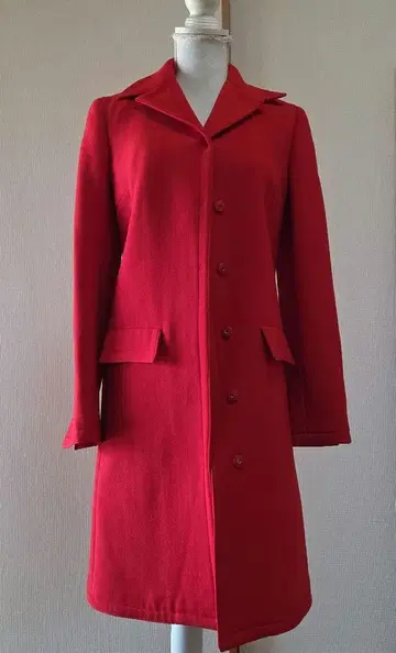D&G 여성용 롱 코트 레드 이탈리아제
