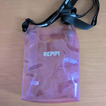 REPIPI 클리어 핑크 숄더백