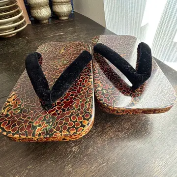 츠가루 칠 남자 나막신 미사용