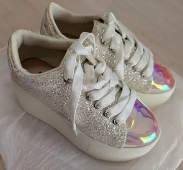 미셸 마카롱 오로라 글리터 스니커즈