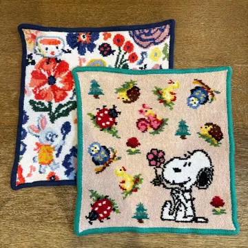 페이러 손수건 중고 2장 스누피 하이디 카렐차펙