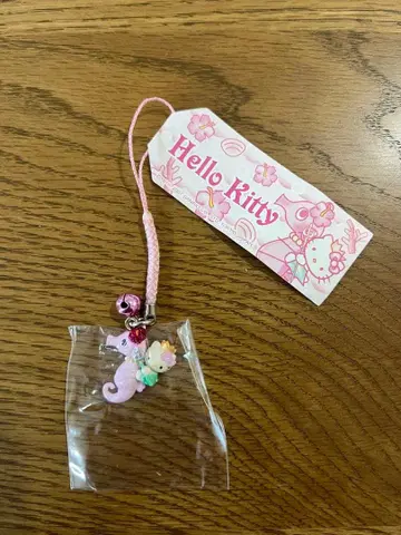 [ 새상품 ] 헬로키티 네즈케 고토치 스트랩 해마 레어품