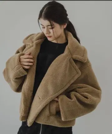 렉탱글 테디베어 보아 자켓