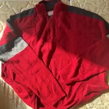 ARIZONA 빨간색 그레이 니트 스웨터 L