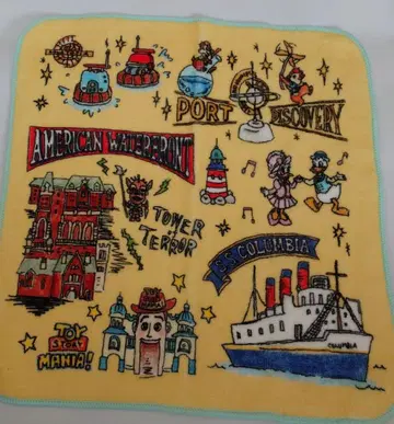 디즈니랜드 타월 손수건 4개 세트