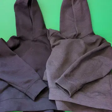 남성용 S 유니클로 후드티 블랙 그레이 2점 구제 의류