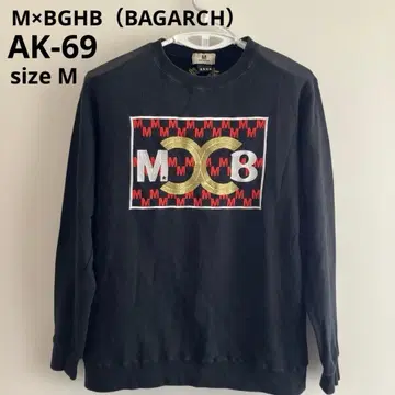 [ 구하기 어려움 ] BAGARCH x M 콜라보 맨투맨 자수 블랙 M