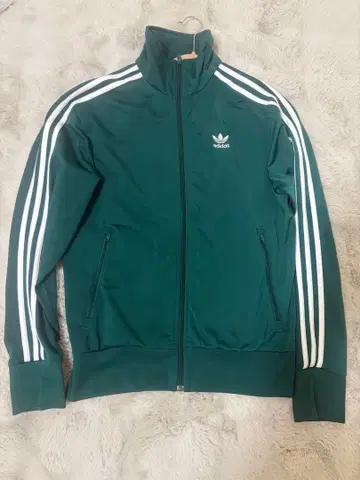 adidas 다크 그린 트랙 자켓 S 저리 그린