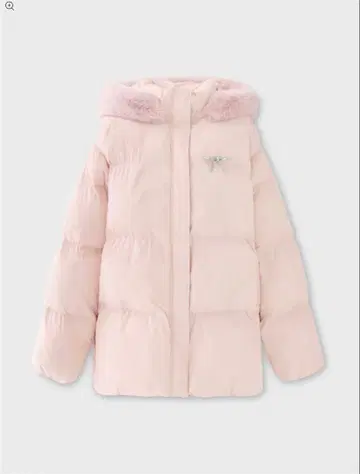 M me eme Bijou ribbon down jacket 핑크