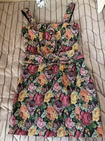 REDYAZEL 고블랑 패턴 뷔스티에 스커트 세트