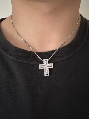 크로스형 목걸이 50cm 조절 가능