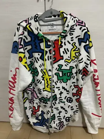 JOYRICH x 키이스 해링 콜라보 후드 부착 후드티