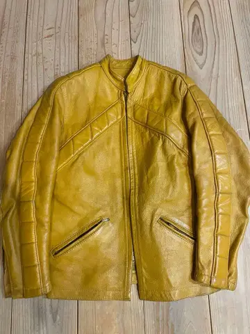 보물 BATES 베이츠 빈티지 60s 두툼한 천연 가죽 라이더 가죽