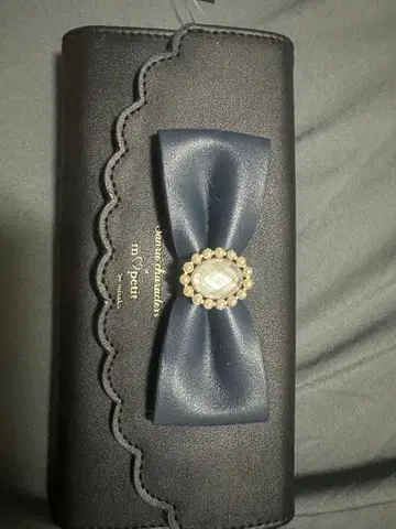 my petit 네이비 장지갑 리본 포함