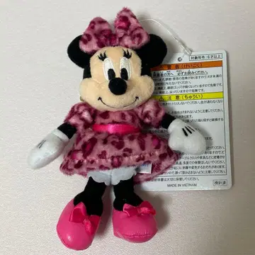 디즈니 리조트 봉제 인형 참 레오파드 무늬 미니 핑크