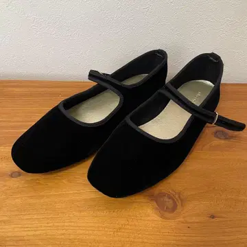 [ niko and - ] 쿵푸 슈즈 블랙 벨로아 L 사이즈