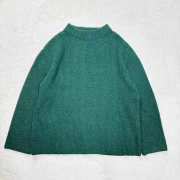 Drawer 드로어 아제 하이넥 니트 캐시미어 그린 하찌