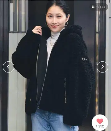 타트라스 IPAMA 블랙 보아 후드 자켓