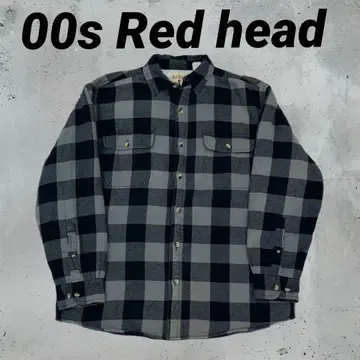 00s Red head 레드헤드 플란넬 셔츠 보아 자켓 L 사이즈