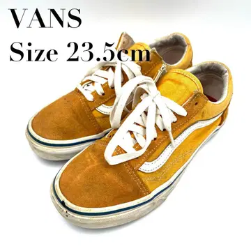 [ 고품질 ] VANS 반스 스웨이드 스니커즈 23.5cm 머스타드 계열
