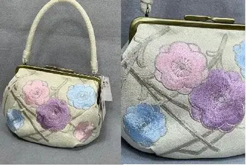 성인식, 졸업식에 앤티크 계열 가마구치 타입 자수 백