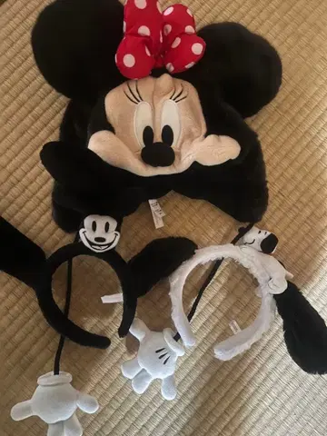 미니 마우스 캡과 머리띠 세트