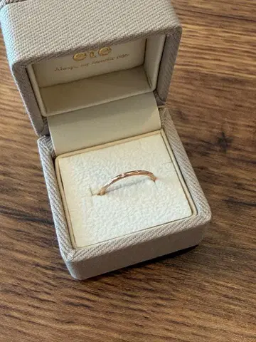 ete k10 핑크 골드 클레르 컷 반지 7호