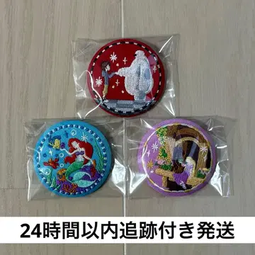 Disney Characters 자수 캔뱃지 비스킷 2