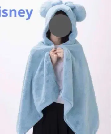 디즈니 미니 판초 케이프 블루 스카이블루 복슬복슬 보송보송 4way