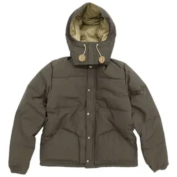 시에라 디자인 올리브색 후드 부착 다운 자켓
