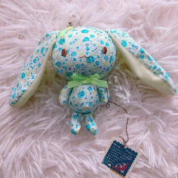 택 포함 시나다 아틀리에 토요코 꽃무늬 토끼 봉제 인형 타지마지