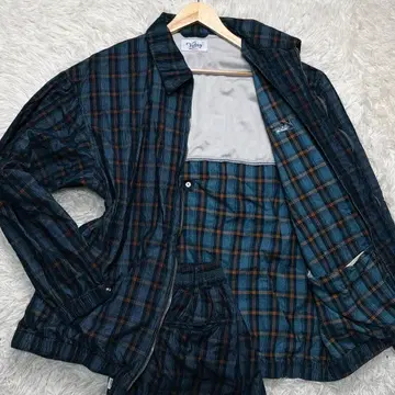 최근 모델 keboz 체크 무늬 자켓과 팬츠 셋업 XL